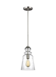 Generation Lighting 6536901-962 Kea One Light Pendant, Brushed Nickel Main Image.jpg