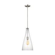 Visual Comfort Studio 6537001-962 Arilda One Light Pendant, Brushed Nickel Main Image.jpg