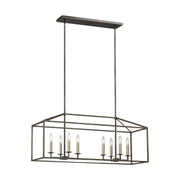 Generation Lighting 6615008EN-710 Perryton Eight Light Island Pendant, Bronze Alternate Image.jpg