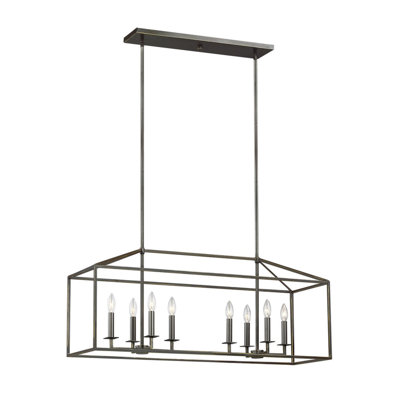 Generation Lighting 6615008EN-710 Perryton Eight Light Island Pendant, Bronze Main Image.jpg