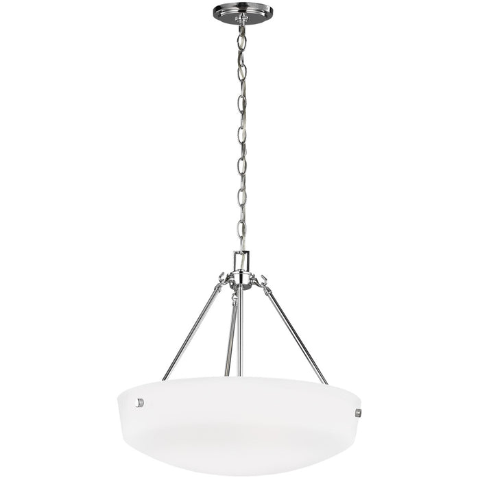 Generation Lighting 6615203-05 Kerrville Three Light Pendant, Chrome Main Image.jpg