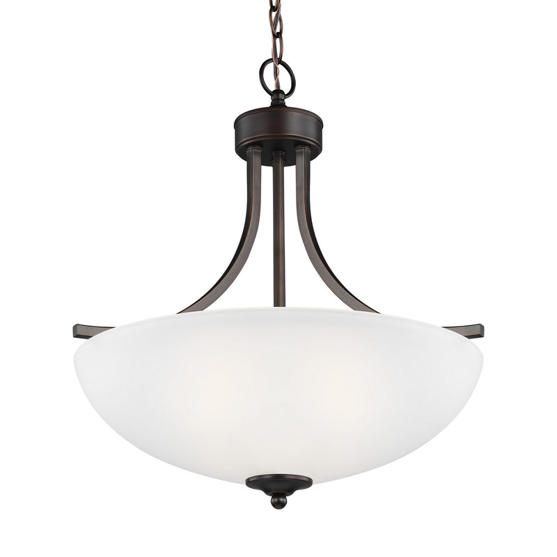Generation Lighting 6616503EN3-710 Geary Three Light Pendant, Bronze Alternate Image.jpg