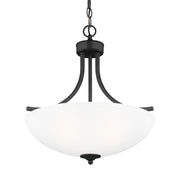 Generation Lighting 6616503EN3-112 Geary Three Light Pendant, Midnight Black Alternate Image.jpg