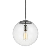 Visual Comfort Studio 6701801-04 Leo - Hanging Globe One Light Pendant, Satin Aluminum Alternate Image.jpg