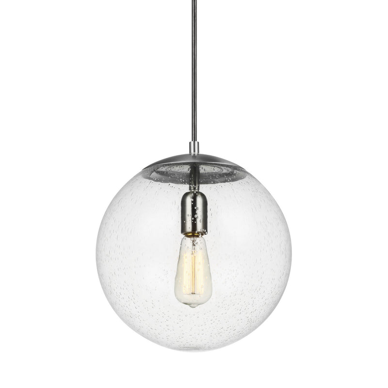 Visual Comfort Studio 6701801-04 Leo - Hanging Globe One Light Pendant, Satin Aluminum Alternate Image.jpg