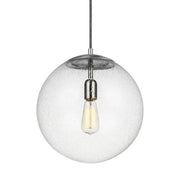 Visual Comfort Studio 6801801-04 Leo - Hanging Globe One Light Pendant, Satin Aluminum Alternate Image.jpg