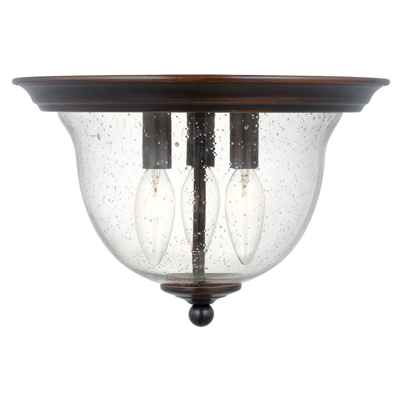 Generation Lighting 7514503-710 Belton Three Light Ceiling Flush Mount, Bronze Main Image.jpg