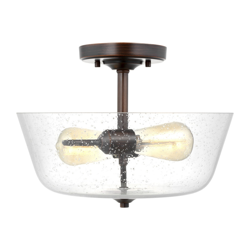 Generation Lighting 7714502-710 Belton Two Light Ceiling Semi-Flush Mount, Bronze Main Image.jpg