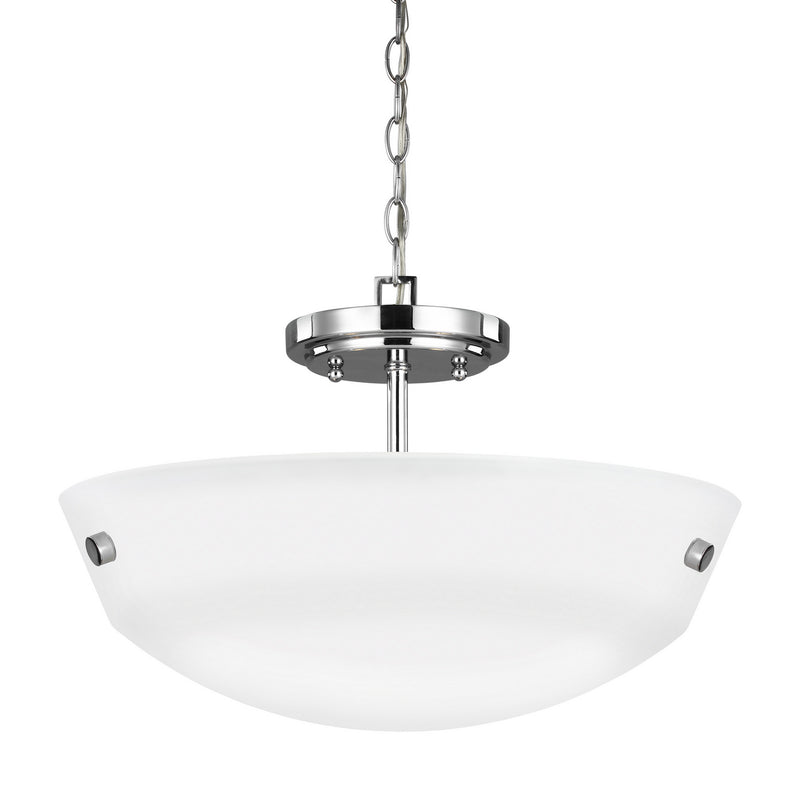 Generation Lighting 7715202-05 Kerrville Two Light Semi-Flush Convertible Pendant, Chrome Alternate Image.jpg