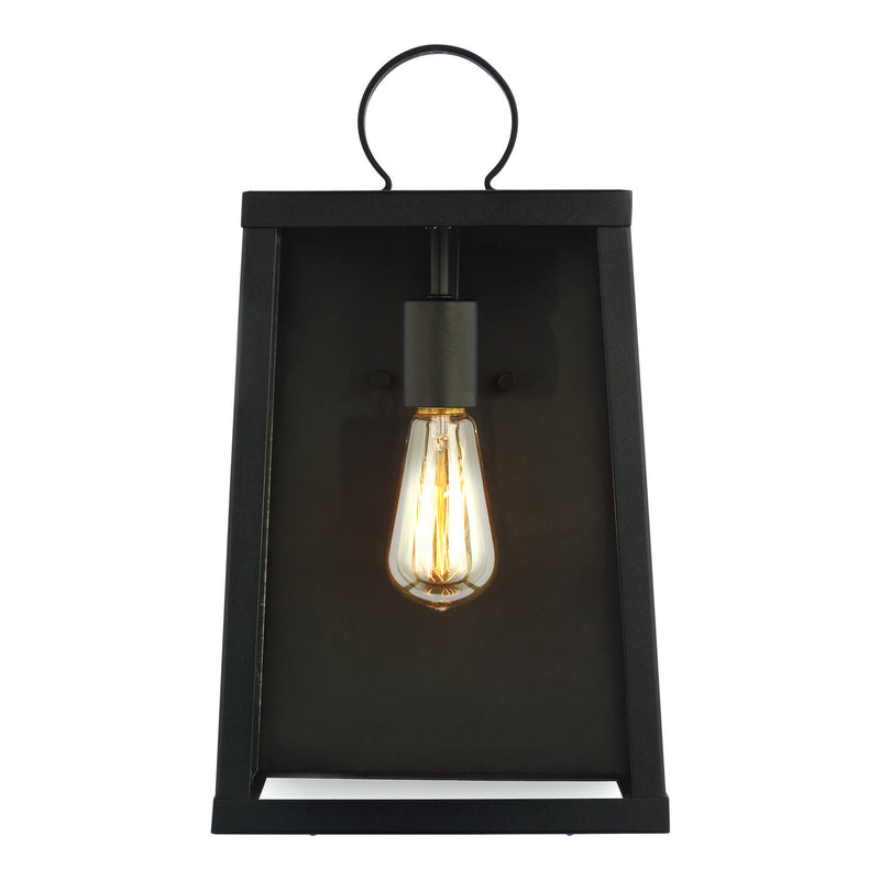 Visual Comfort Studio 8737101-12 Marinus One Light Outdoor Wall Lantern, Black Main Image.jpg