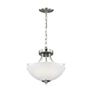 Generation Lighting 7716502EN3-962 Geary Two Light Semi-Flush Convertible Pendant, Brushed Nickel Alternate Image.jpg