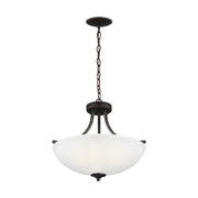 Generation Lighting 7716503-710 Geary Three Light Semi-Flush Convertible Pendant, Bronze Alternate Image.jpg