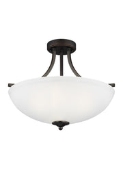 Generation Lighting 7716503EN3-710 Geary Three Light Semi-Flush Convertible Pendant, Bronze Main Image.jpg