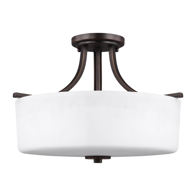 Generation Lighting 7728803-710 Canfield Three Light Semi-Flush Mount, Bronze Main Image.jpg