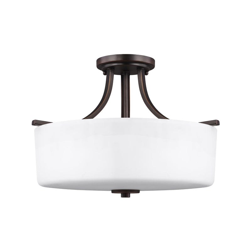 Generation Lighting 7728803EN3-710 Canfield Three Light Semi-Flush Mount, Bronze Main Image.jpg