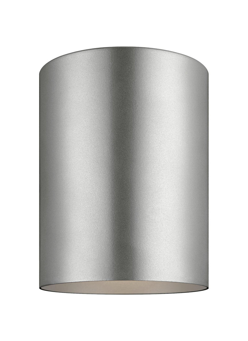 Visual Comfort Studio 7813897S-753 Outdoor Cylinders LED Flush Mount, Painted Brushed Nickel Main Image.jpg