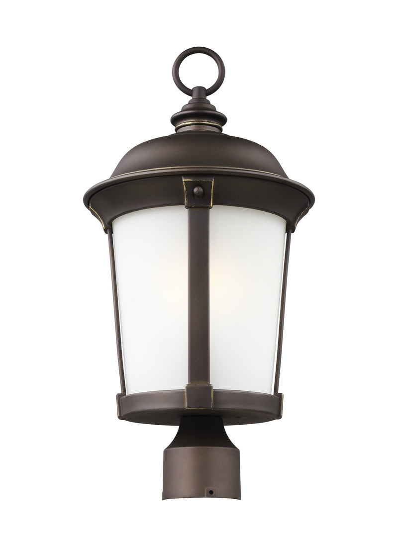 Generation Lighting 8250701EN3-71 Calder One Light Outdoor Post Lantern, Antique Bronze Main Image.jpg