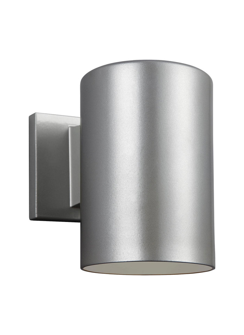 Visual Comfort Studio 8313897S-753 Outdoor Cylinders LED Outdoor Wall Lantern, Painted Brushed Nickel Main Image.jpg