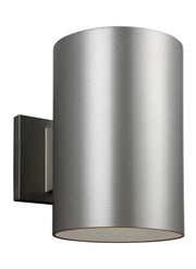 Visual Comfort Studio 8313997S-753 Outdoor Cylinders LED Outdoor Wall Lantern, Painted Brushed Nickel Main Image.jpg