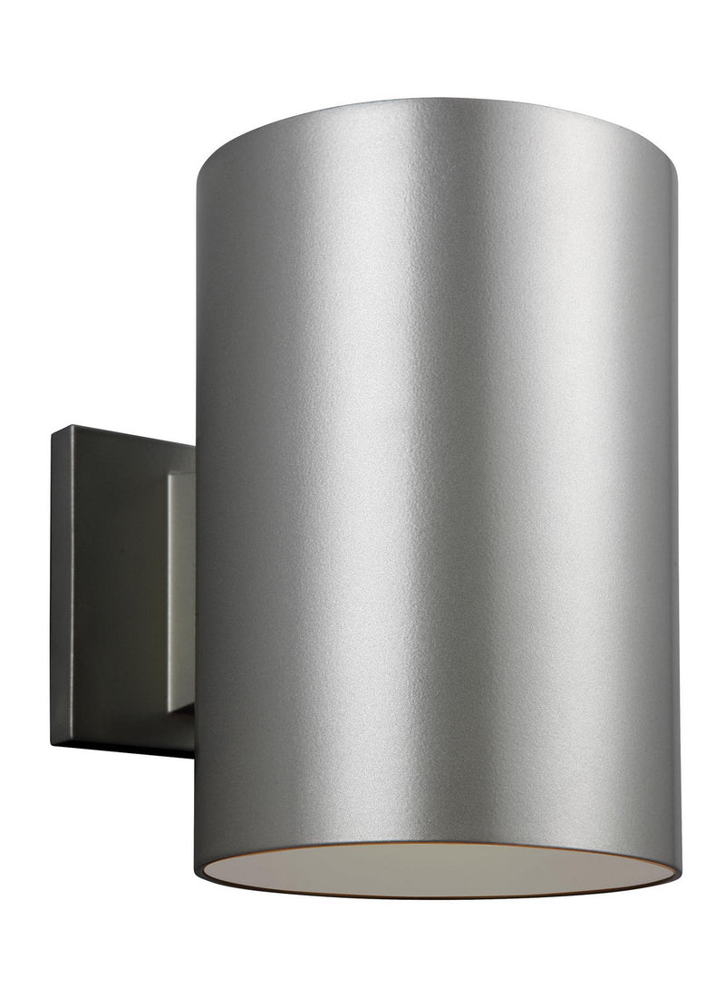 Visual Comfort Studio 8313997S-753 Outdoor Cylinders LED Outdoor Wall Lantern, Painted Brushed Nickel Main Image.jpg