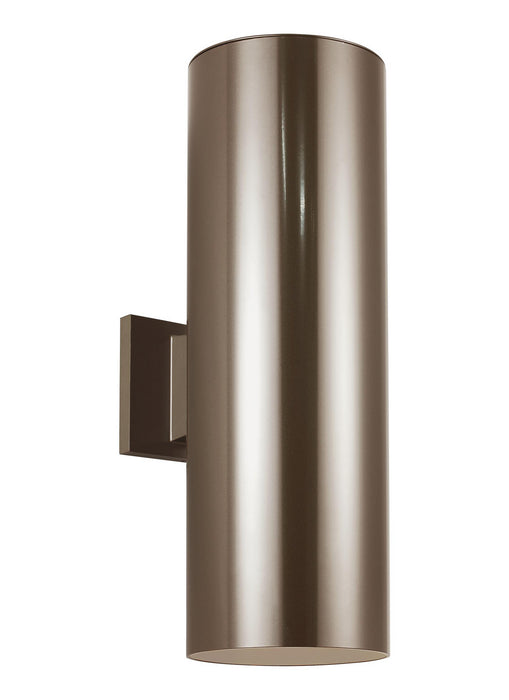 Visual Comfort Studio 8413997S-10 Outdoor Cylinders LED Outdoor Wall Lantern, Bronze Main Image.jpg