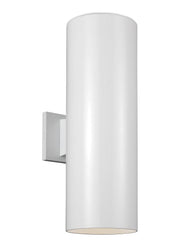 Visual Comfort Studio 8413997S-15 Outdoor Cylinders LED Outdoor Wall Lantern, White Main Image.jpg