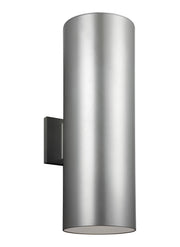 Visual Comfort Studio 8413997S-753 Outdoor Cylinders LED Outdoor Wall Lantern, Painted Brushed Nickel Main Image.jpg
