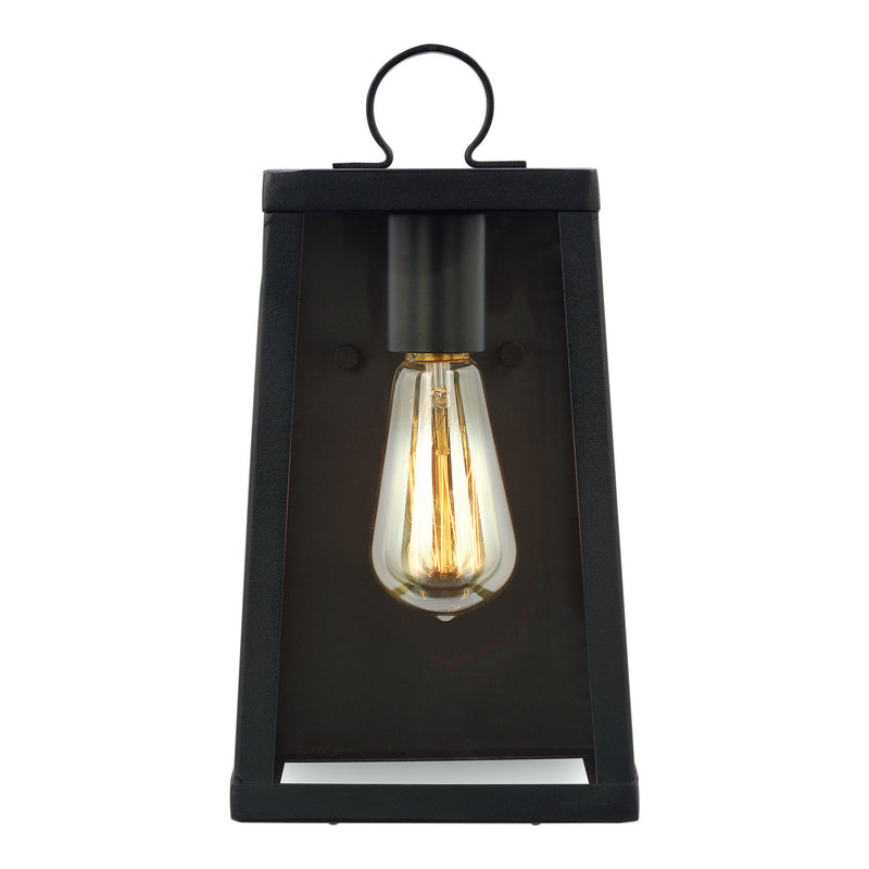 Visual Comfort Studio 8537101-12 Marinus One Light Outdoor Wall Lantern, Black Main Image.jpg