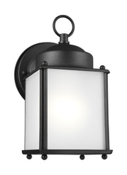 Generation Lighting 8592001-12 New Castle One Light Outdoor Wall Lantern, Black Main Image.jpg