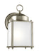 Generation Lighting 8592001EN3-965 New Castle One Light Outdoor Wall Lantern, Antique Brushed Nickel Main Image.jpg