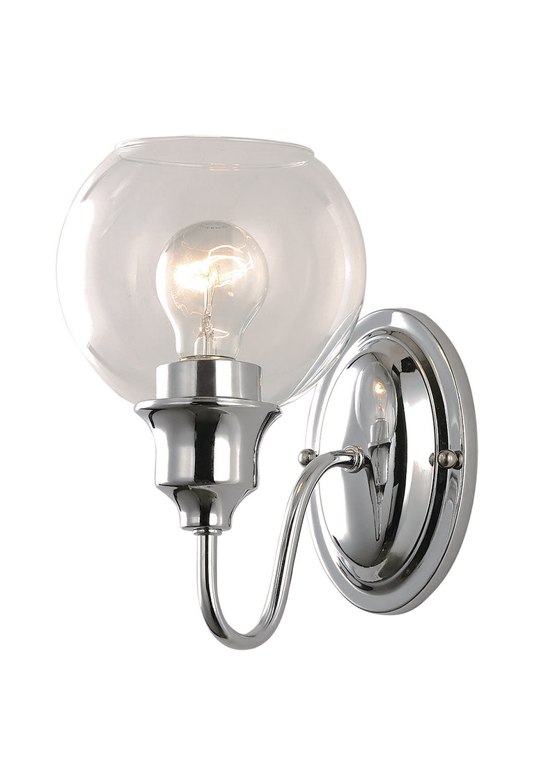 Maxim 1111CLPC Ballord One Light Wall Sconce, Polished Chrome Main Image.jpg
