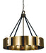 Framburg 5298 AB/MBLACK Lasalle Eight Light Chandelier, Antique Brass with Matte Black Accents Main Image.jpg