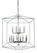 Framburg 5308 PN/MBLACK Isabella 12 Light Chandelier, Polished Nickel with Matte Black Accents Main Image.jpg