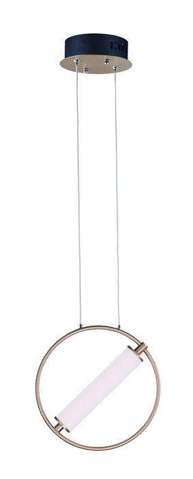 ET2 E23273-93BKSFTG Flare LED Pendant, Black / Soft Gold Main Image.jpg