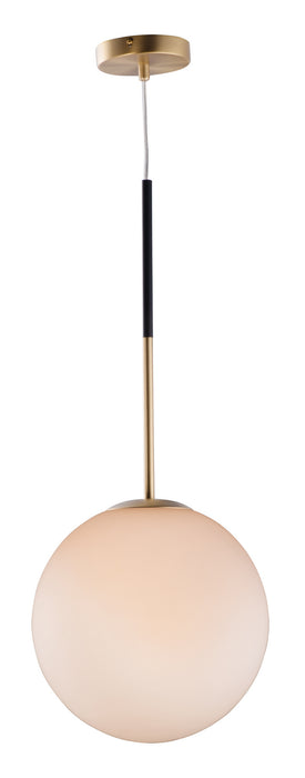 Maxim 26034SWSBRBK Vesper One Light Pendant, Satin Brass / Black Main Image.jpg