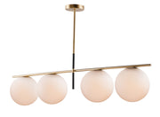 Maxim 26036SWSBRBK Vesper Four Light Pendant, Satin Brass / Black Alternate Image.jpg