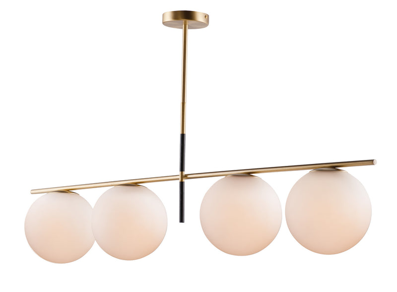 Maxim 26036SWSBRBK Vesper Four Light Pendant, Satin Brass / Black Alternate Image.jpg