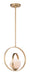 Maxim 26052SWSBR Coronet One Light Pendant, Satin Brass Main Image.jpg