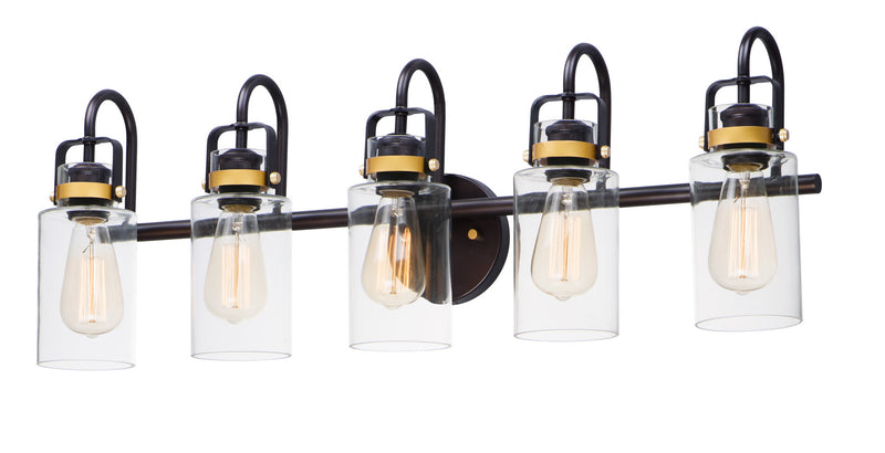 Maxim 30173CLBZGLD Magnolia Five Light Bath Vanity, Bronze / Gold Main Image.jpg