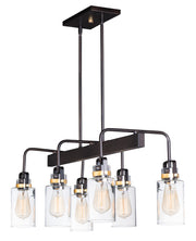 Maxim 30177CLBZGLD Magnolia Six Light Linear Pendant, Bronze / Gold Alternate Image.jpg