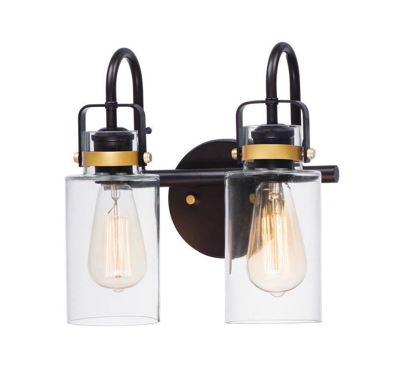 Maxim 30171CLBZGLD Magnolia Two Light Bath Vanity, Bronze / Gold Main Image.jpg