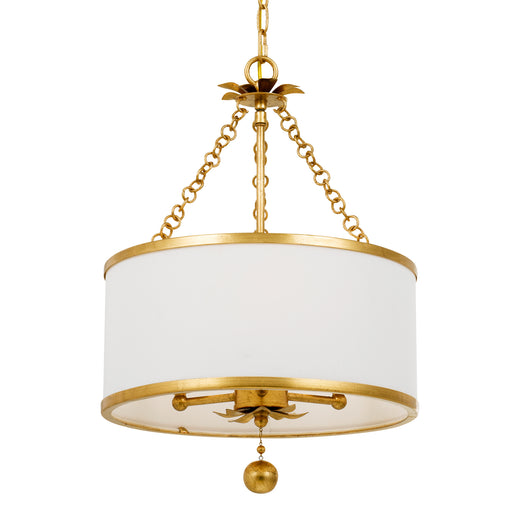 Crystorama 513-GA Broche Three Light Chandelier Antique Gold Alternate Image.jpg