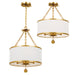 Crystorama 513-GA Broche Three Light Chandelier Antique Gold Alternate Image 2.jpg