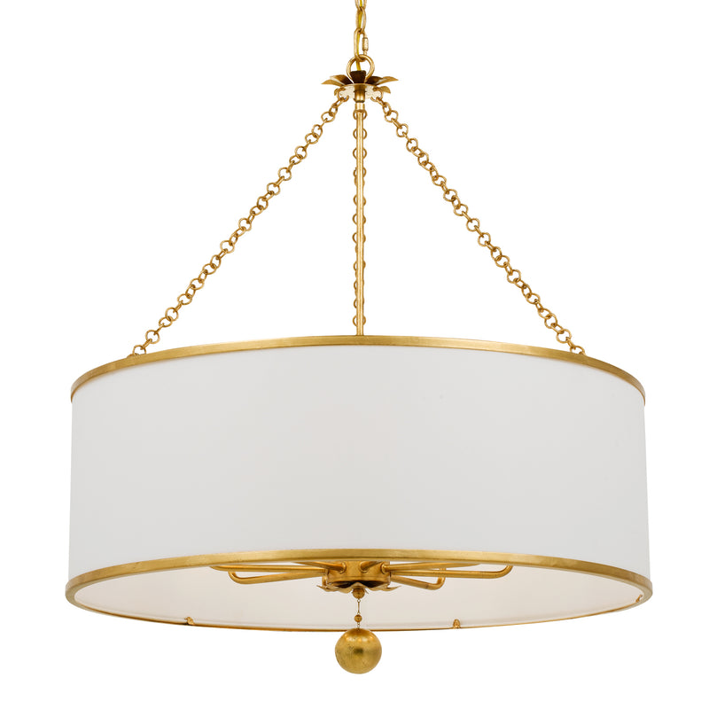 Crystorama 515-GA Broche Eight Light Chandelier Antique Gold Main Image.jpg