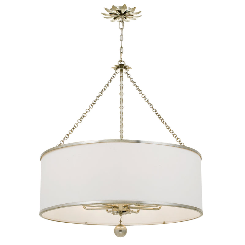 Crystorama 515-SA Broche Eight Light Chandelier Antique Silver Alternate Image.jpg