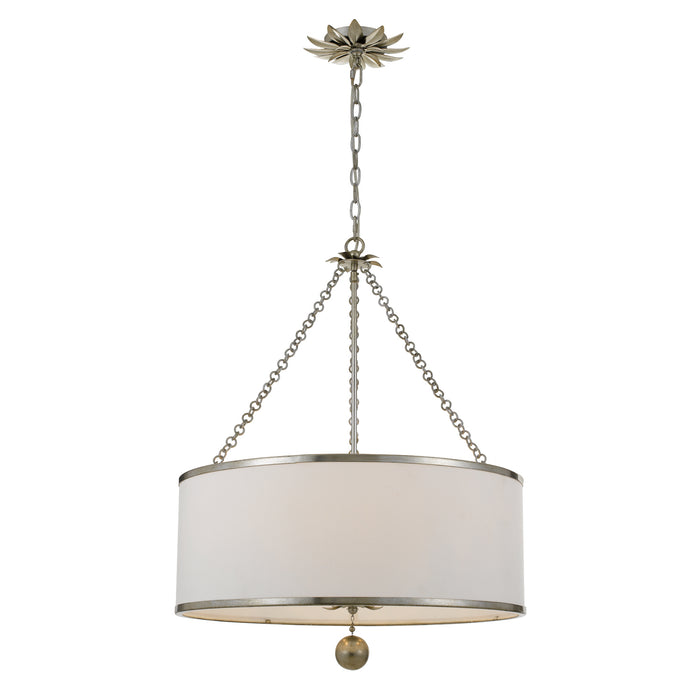 Crystorama 518-SA Broche Six Light Chandelier Antique Silver Alternate Image.jpg