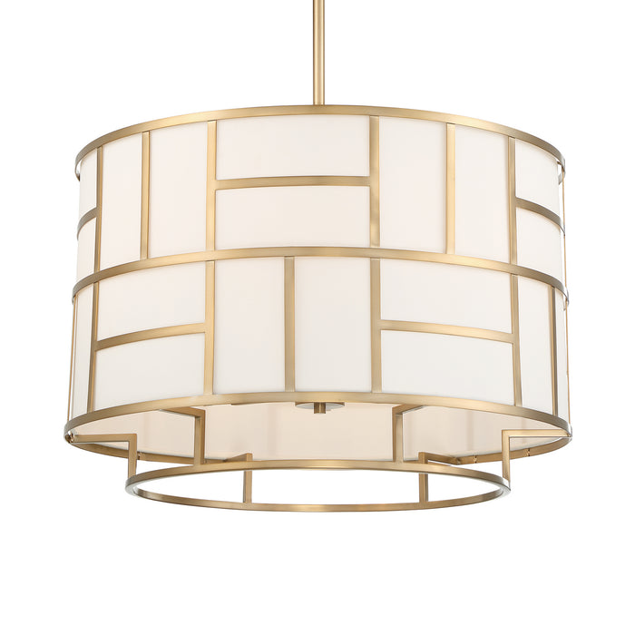 Crystorama DAN-406-VG Danielson Six Light Chandelier Vibrant Gold Main Image.jpg