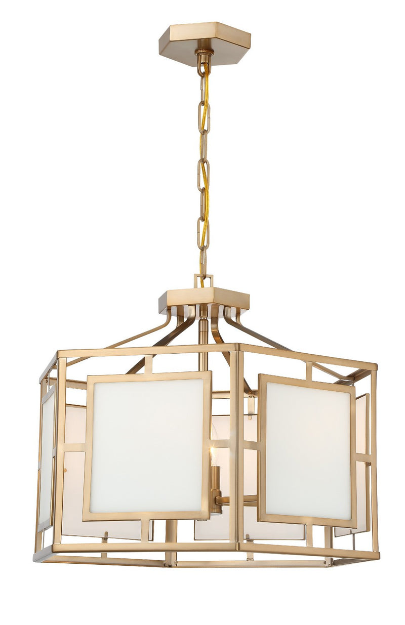 Crystorama HIL-995-VG Hillcrest Six Light Chandelier Vibrant Gold Main Image.jpg
