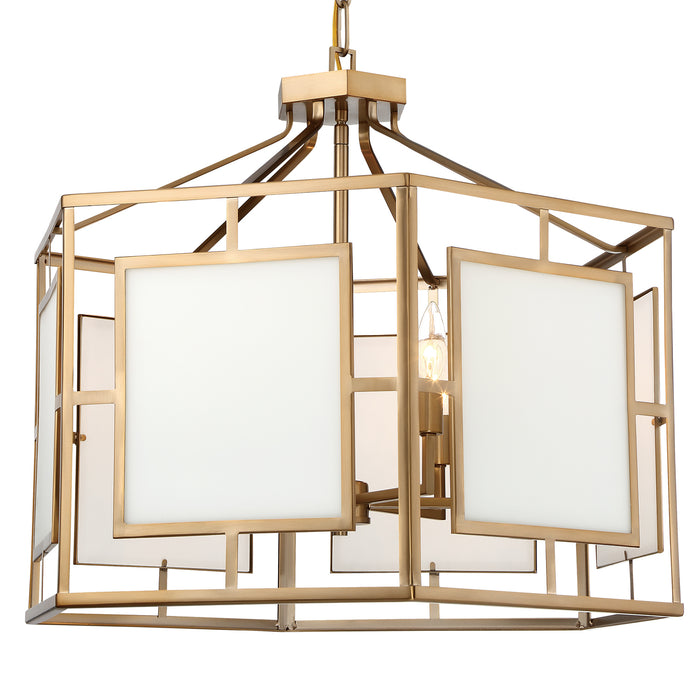 Crystorama HIL-996-VG Hillcrest Six Light Chandelier Vibrant Gold Main Image.jpg