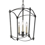 Visual Comfort Studio F3321/3SMS Thayer Three Light Lantern, Smith Steel Alternate Image.jpg